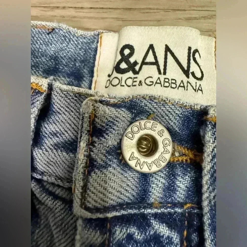 DOLCE & GABBANA J&ANS Women’s Vintage Ittierre Straight Denim Jeans Size‎ 26 40 - Picture 5 of 16